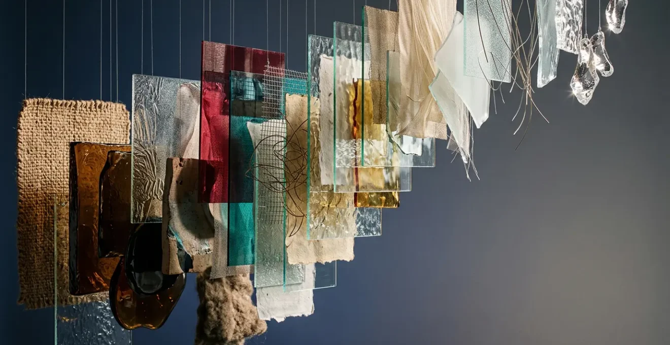 Abstract visual representation of layered sonic textures and frequency spectrum manipulation in experimental music composition